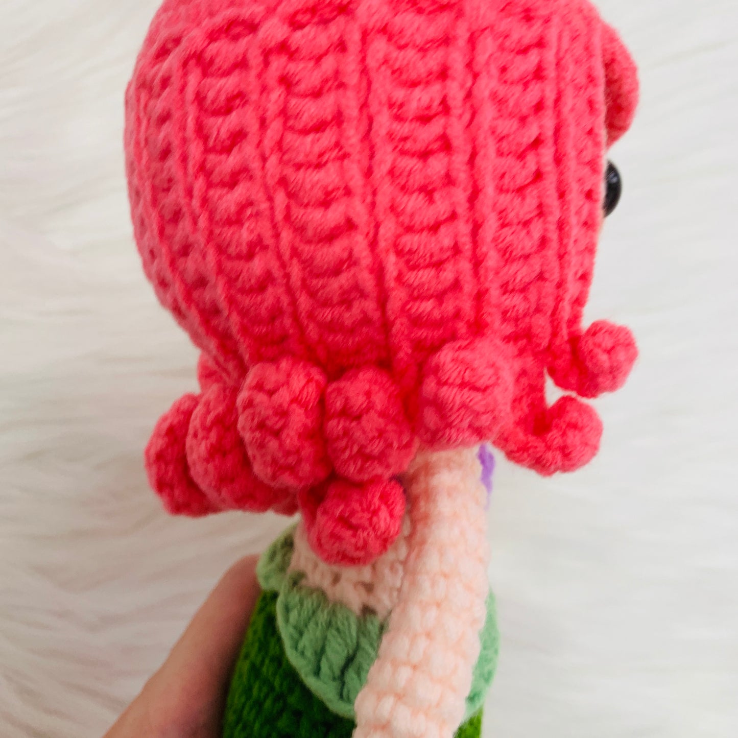Crochet Princess doll, Ariel princess, The Little Mermaid, Amigurumi doll, handmade princess cute dolls statement Gift toy for kids