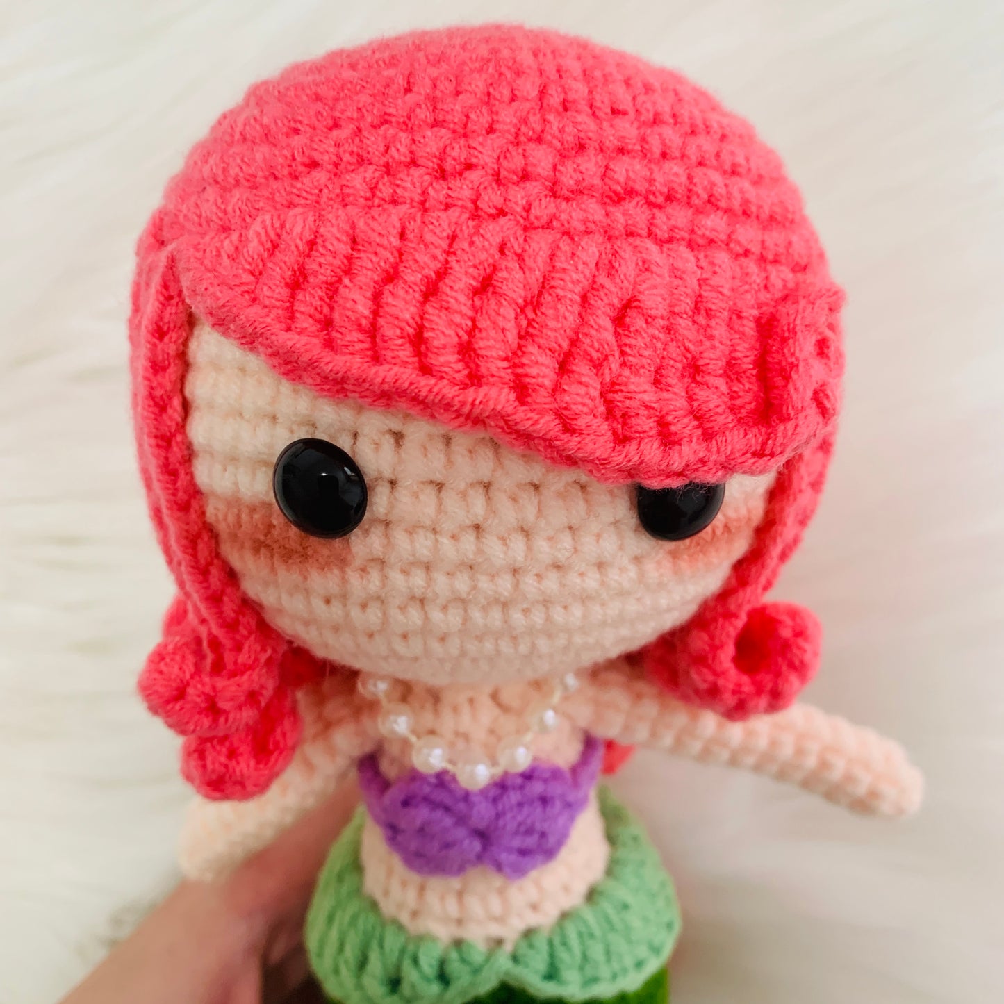 Crochet Princess doll, Ariel princess, The Little Mermaid, Amigurumi doll, handmade princess cute dolls statement Gift toy for kids