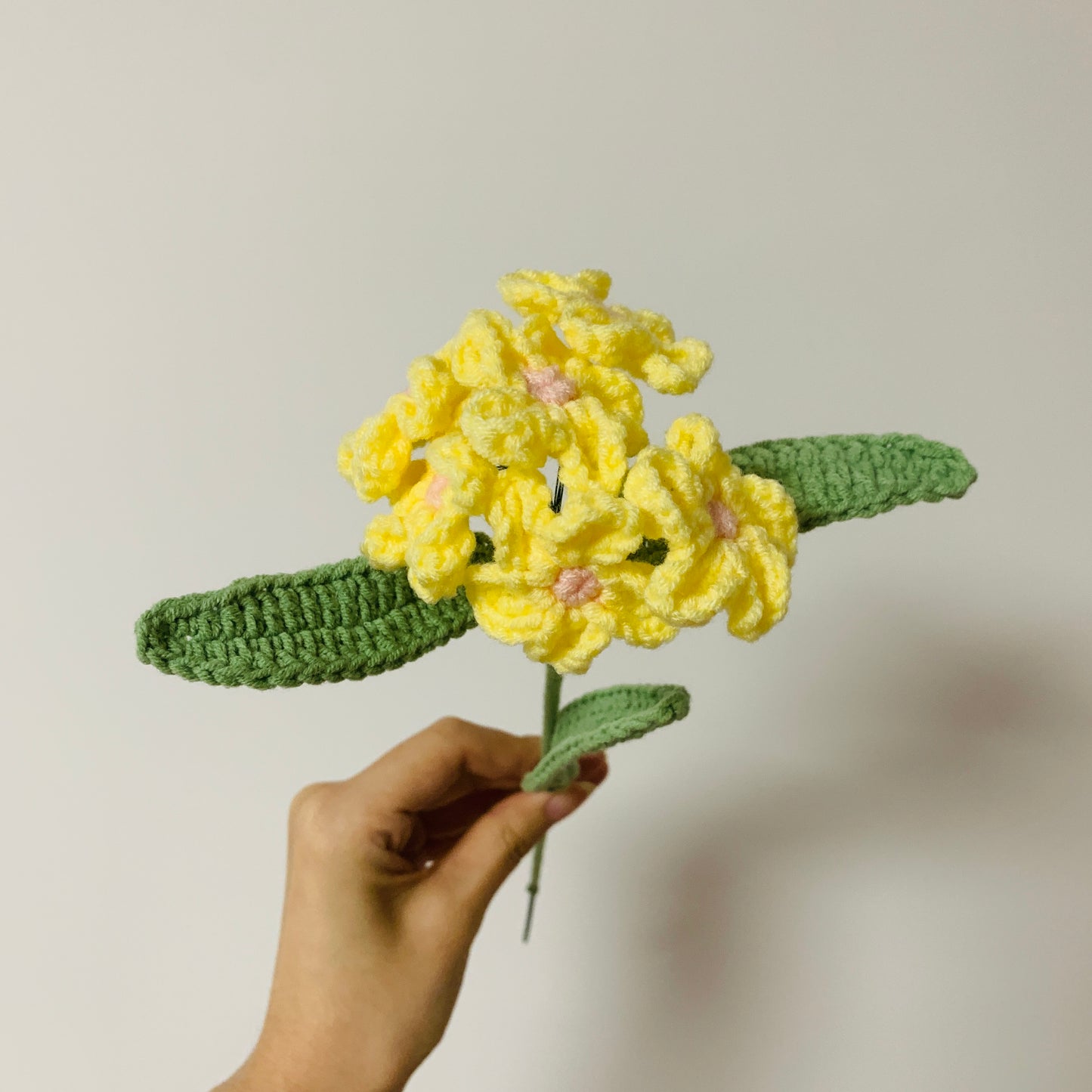 Crochet flowers, forget-me-not flower ornaments, A bunch of flower Anniversary bouquet Gift for her