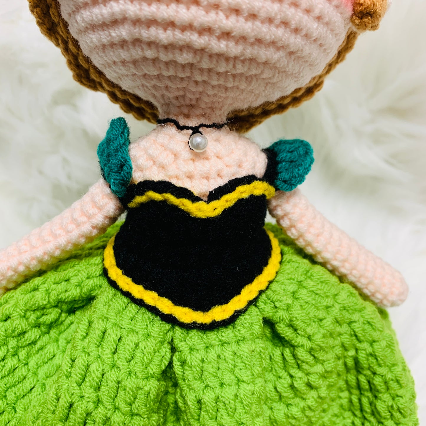 10 inches Crochet Elsa Anna Princess Doll, Handmade Disney Inspired ice Princess Amigurumi Doll Gift