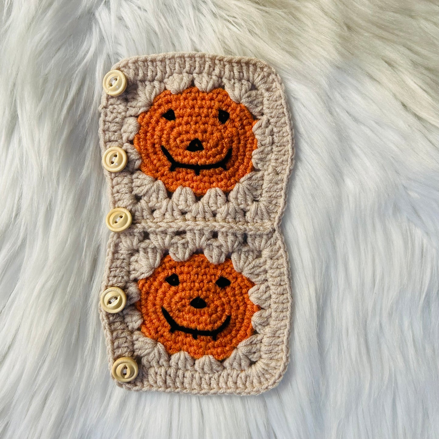Steering Wheel Cover for women, Crochet pumpkin Halloween seat belt Cover, Car Accessories decorations