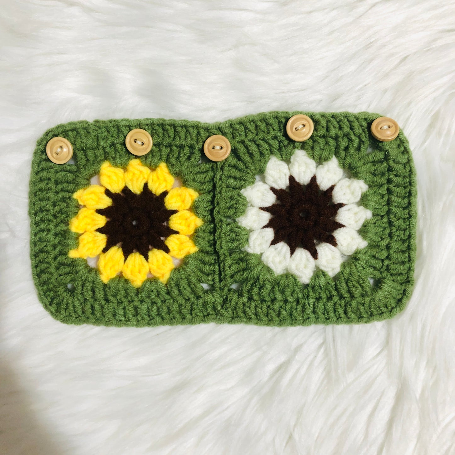 Steering Wheel Cover for women, Crochet flower seat belt Cover, Car Accessories decorations