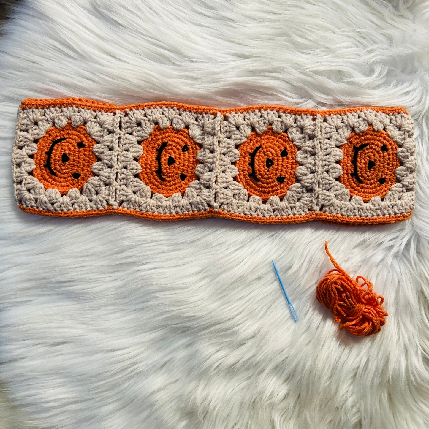 Steering Wheel Cover for women, Crochet  pumpkin Halloween seat belt Cover, Car Accessories decorations