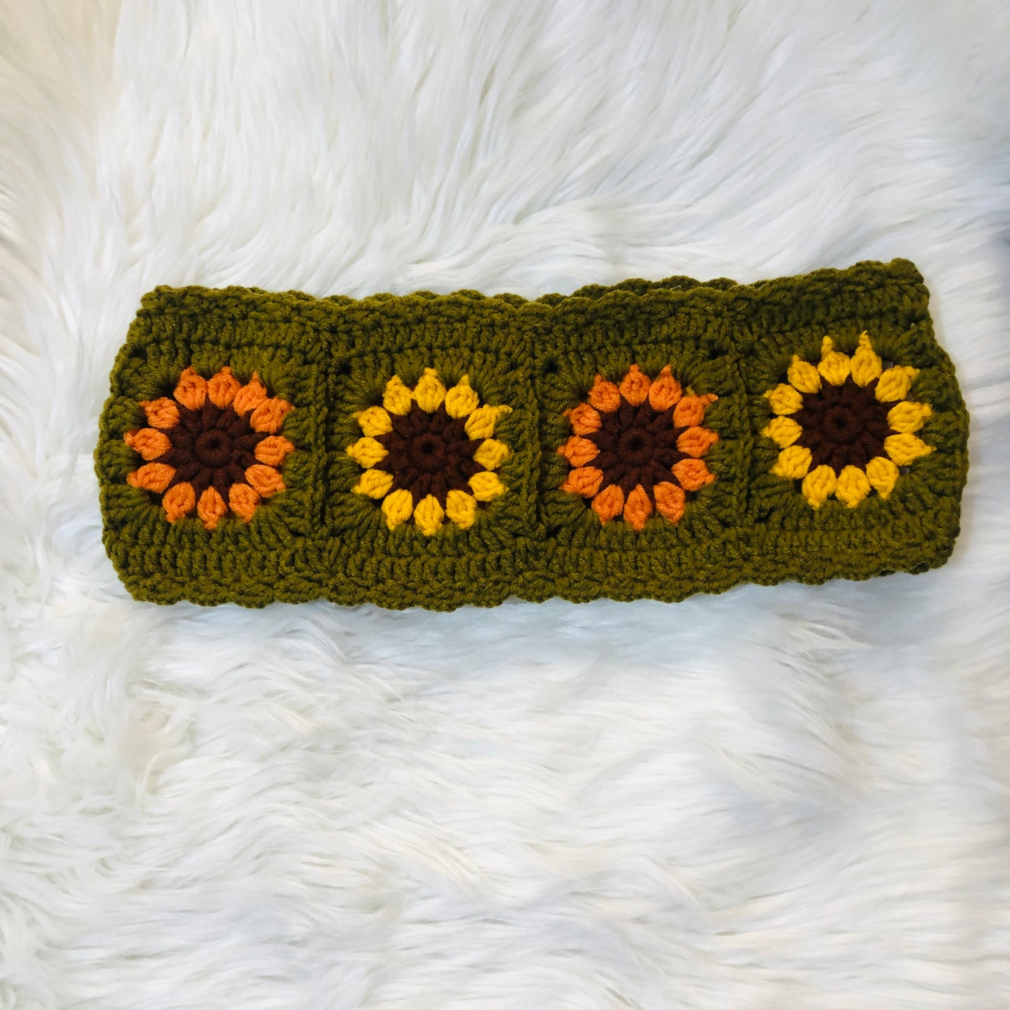 Steering Wheel Cover for women, Crochet Olive green flower seat belt Cover, Car Accessories decorations