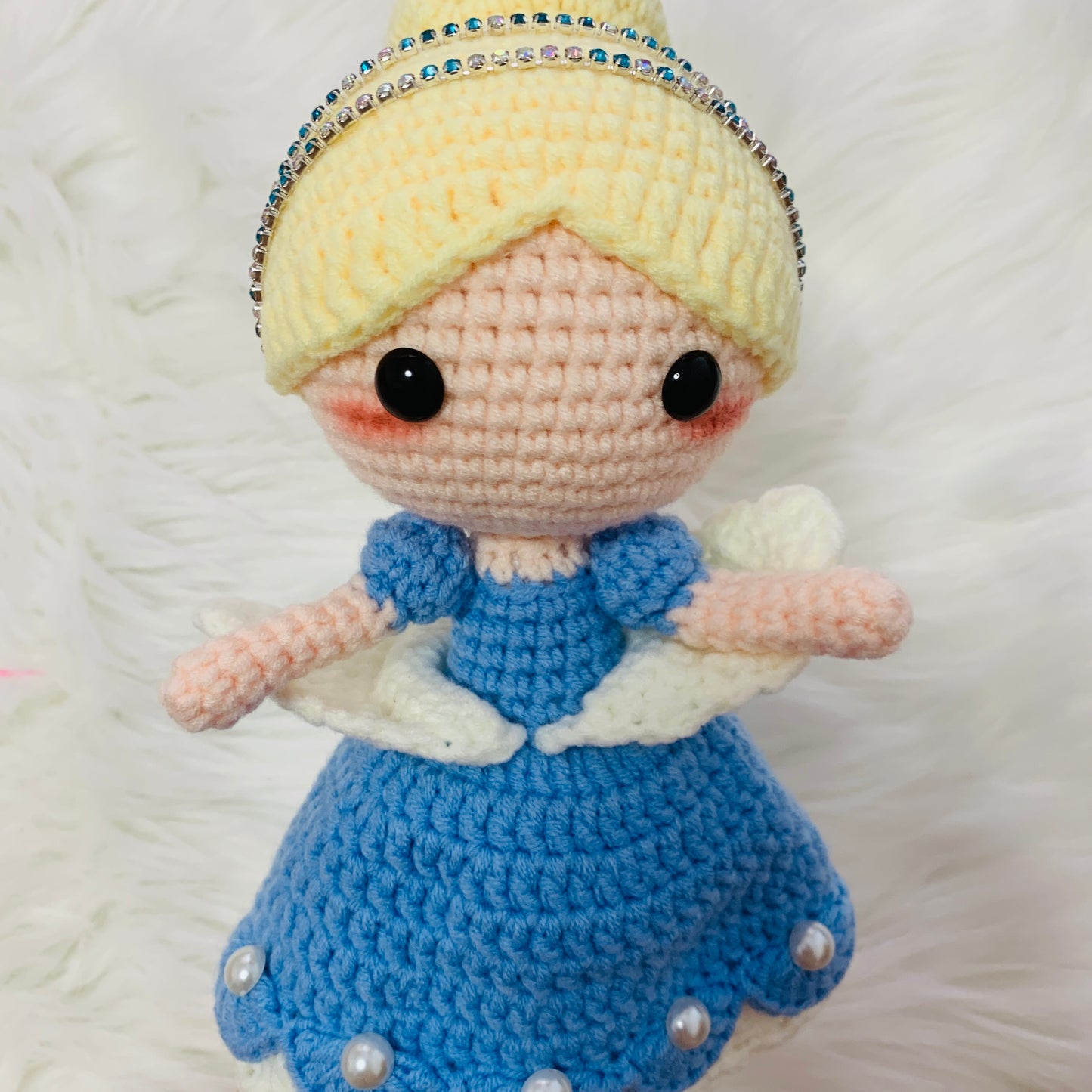 Cinder Princess doll, crochet Amigurumi doll, handmade princess cute dolls statement Gift toy