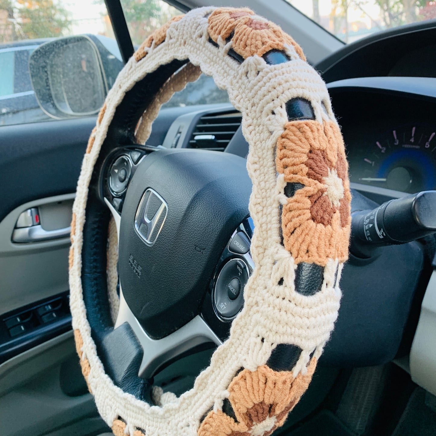 Steering Wheel Cover for women, Crochet cute Car interiorCar Accessories decorations