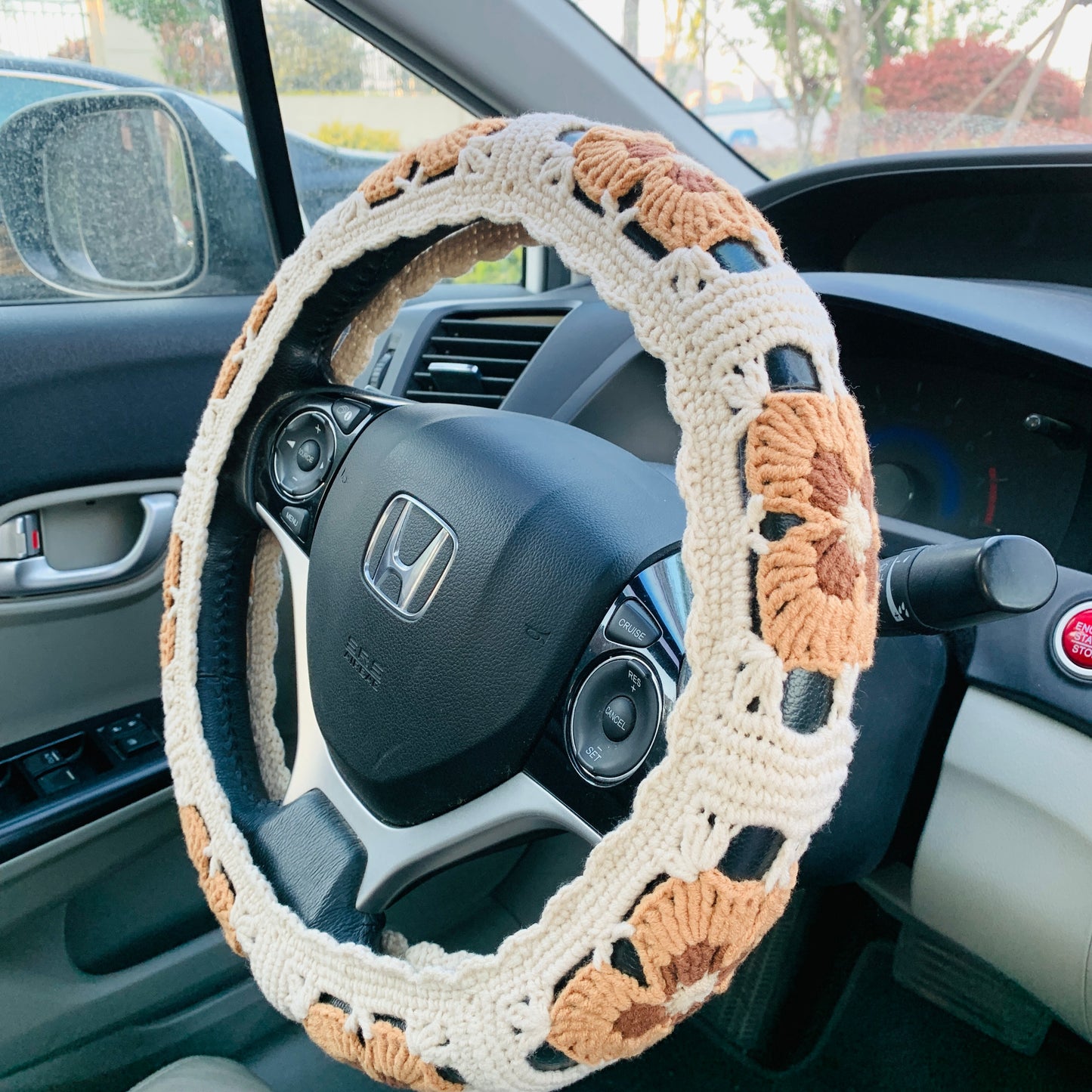 Steering Wheel Cover for women, Crochet cute Car interiorCar Accessories decorations