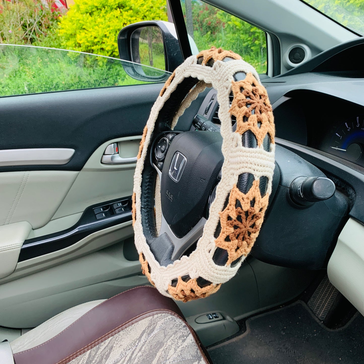 Steering Wheel Cover for women, Crochet cute Car interior decor Car Accessories decorations