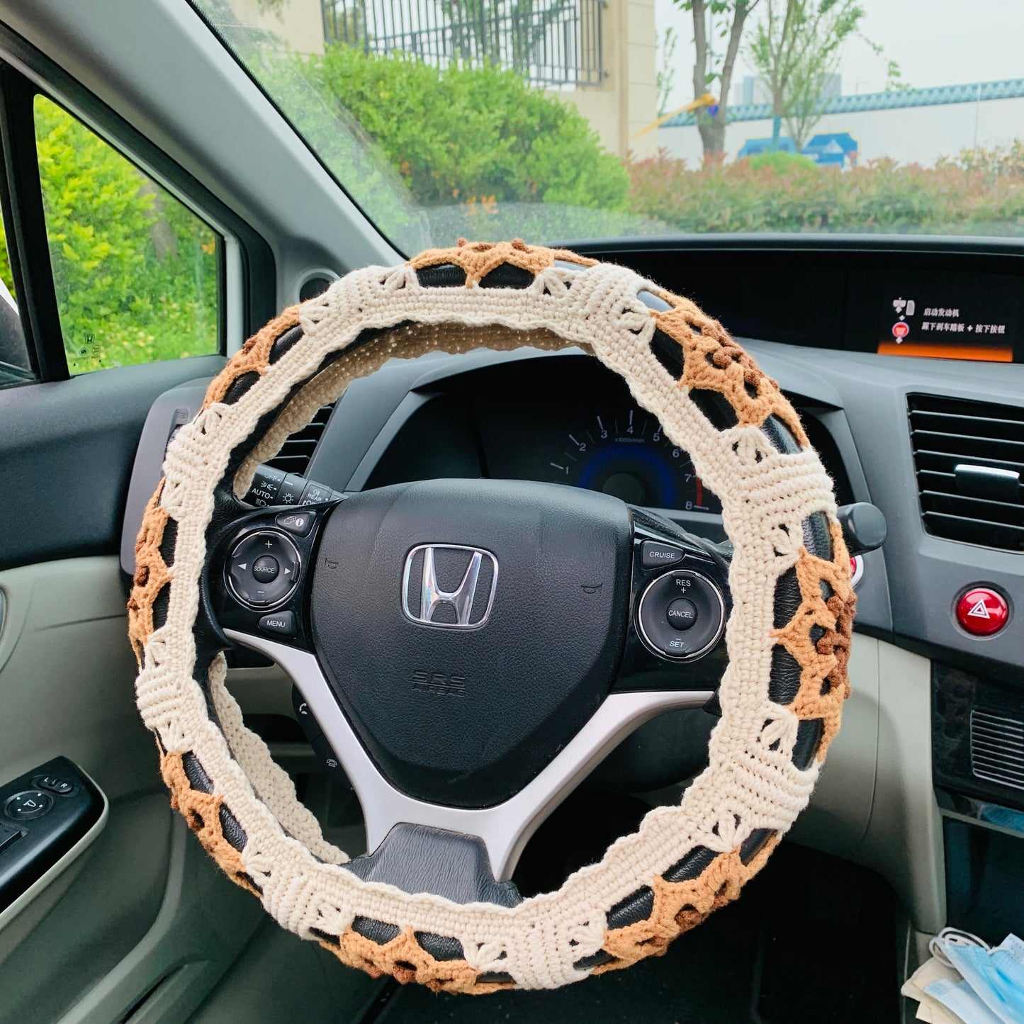 Steering Wheel Cover for women, Crochet cute Car interior decor Car Accessories decorations