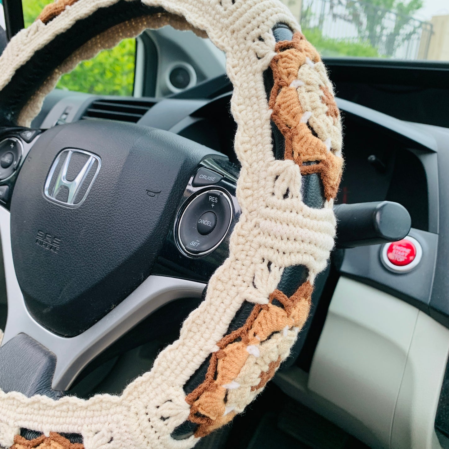 Steering Wheel Cover for women, Crochet Car interior decor cute Car Accessories decorations