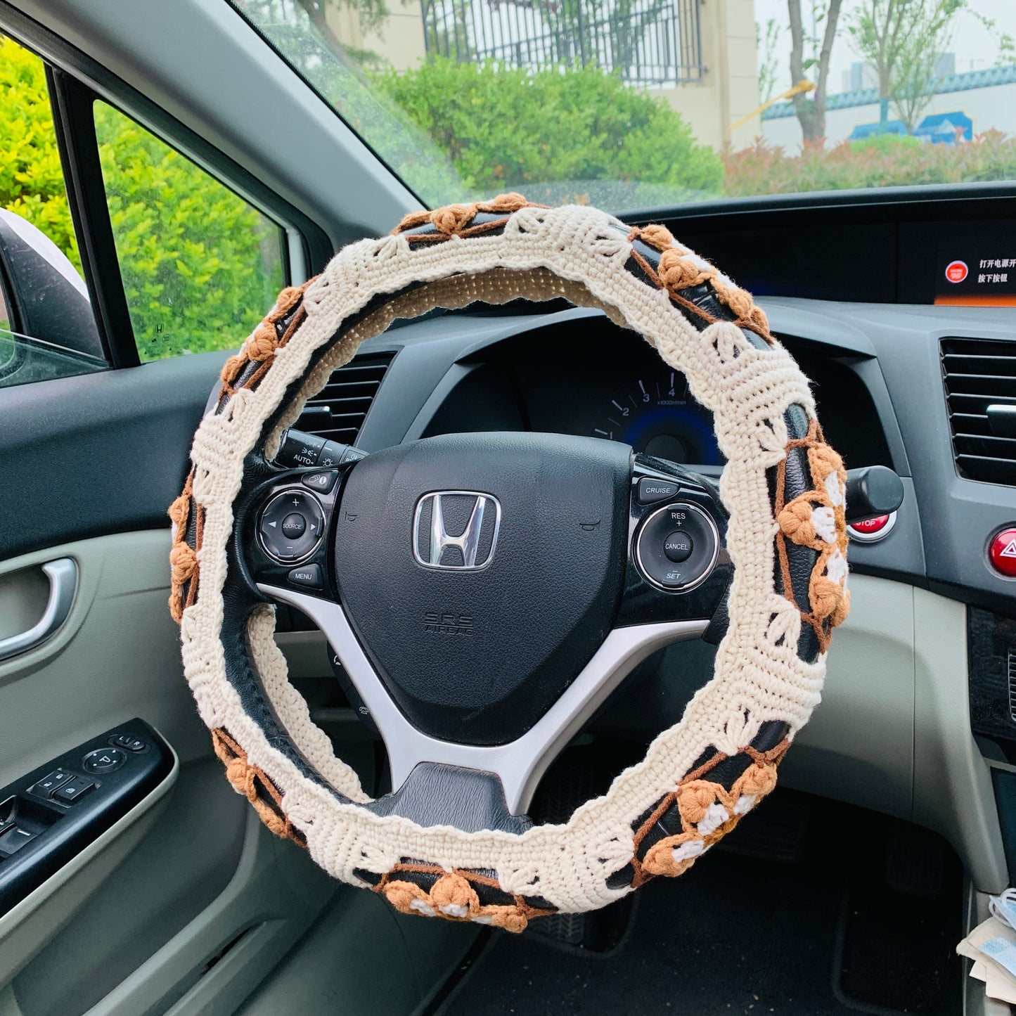 Steering Wheel Cover for women, Crochet Car interior decor Car Accessories decorations cute car gift