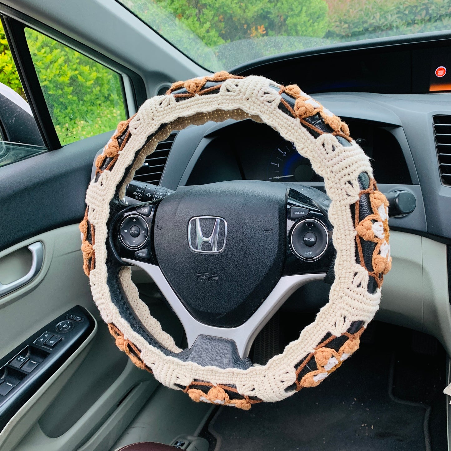 Steering Wheel Cover for women, Crochet Car interior decor Car Accessories decorations cute car gift