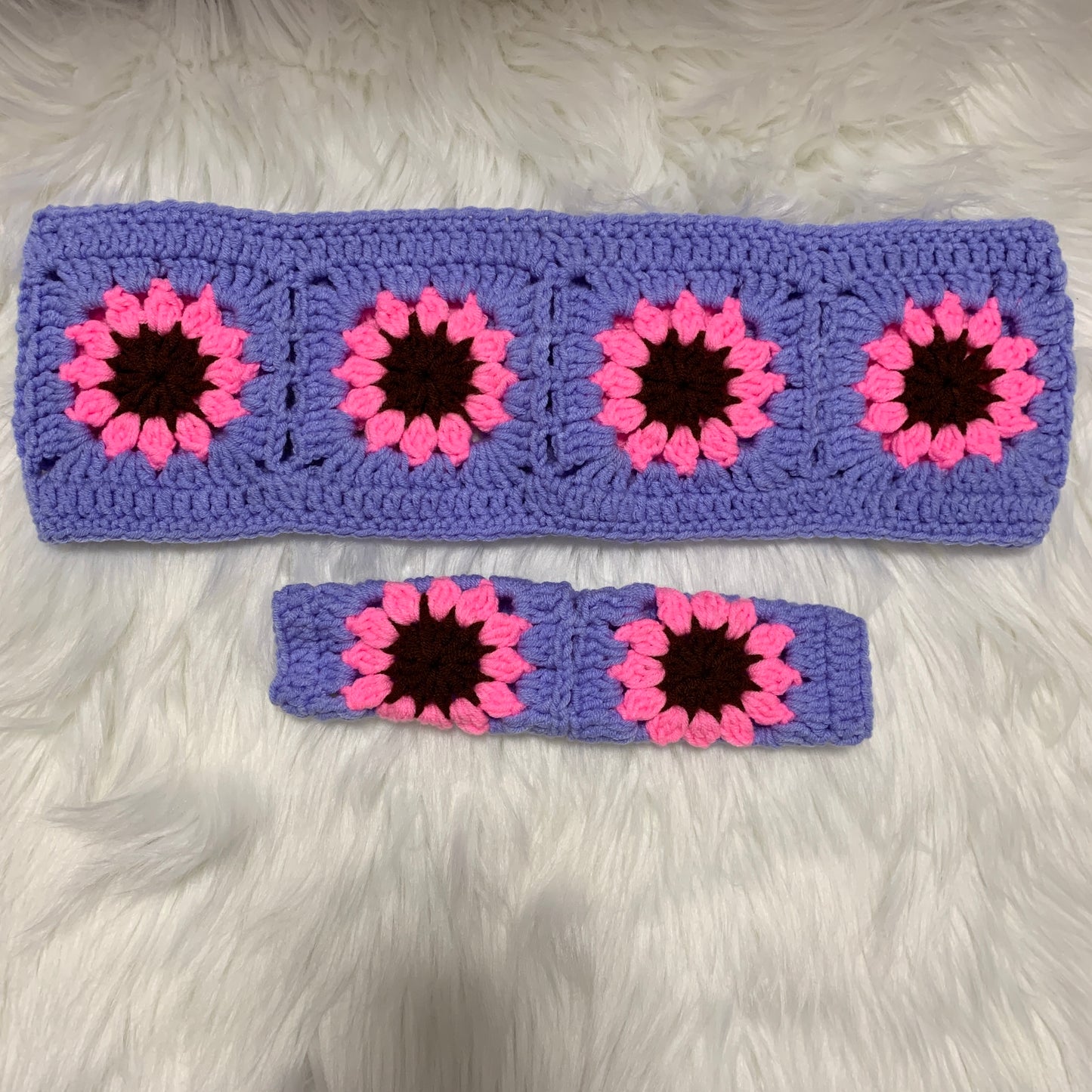 Steering Wheel Cover for women, Crochet flower seat belt Cover, Car Accessories decorations