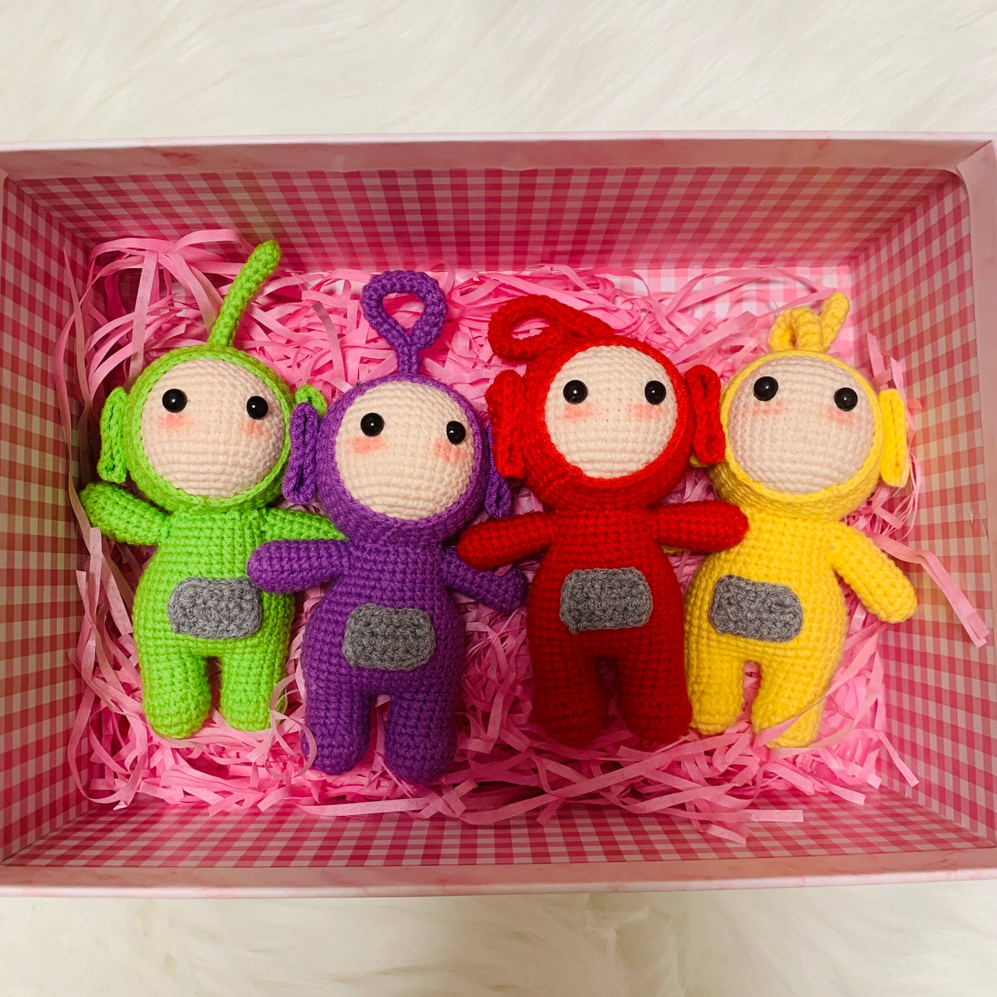 Teletubbies Doll, cute crochet handmade doll, Tinky Winky, Dipsy, Laa Laa, Po, Amigurumi toys