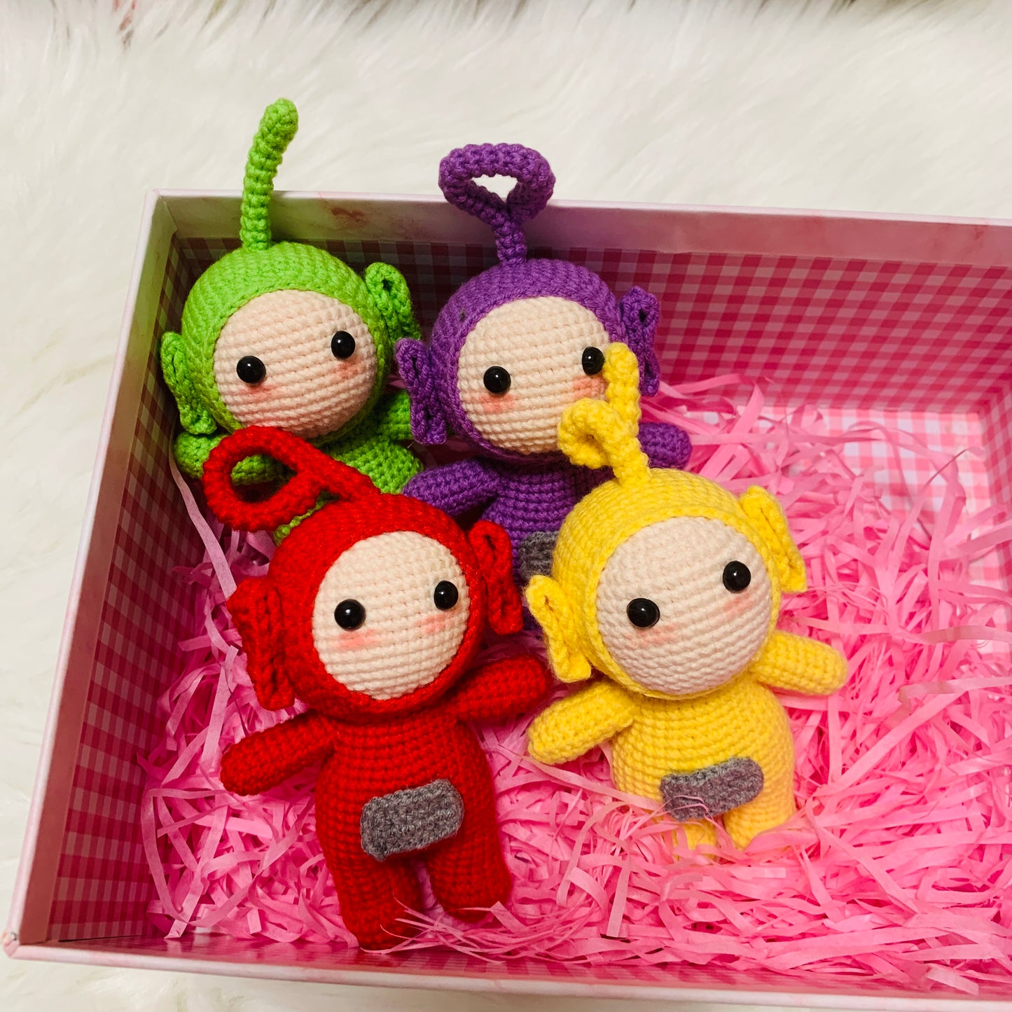 Teletubbies Doll, cute crochet handmade doll, Tinky Winky, Dipsy, Laa Laa, Po, Amigurumi toys