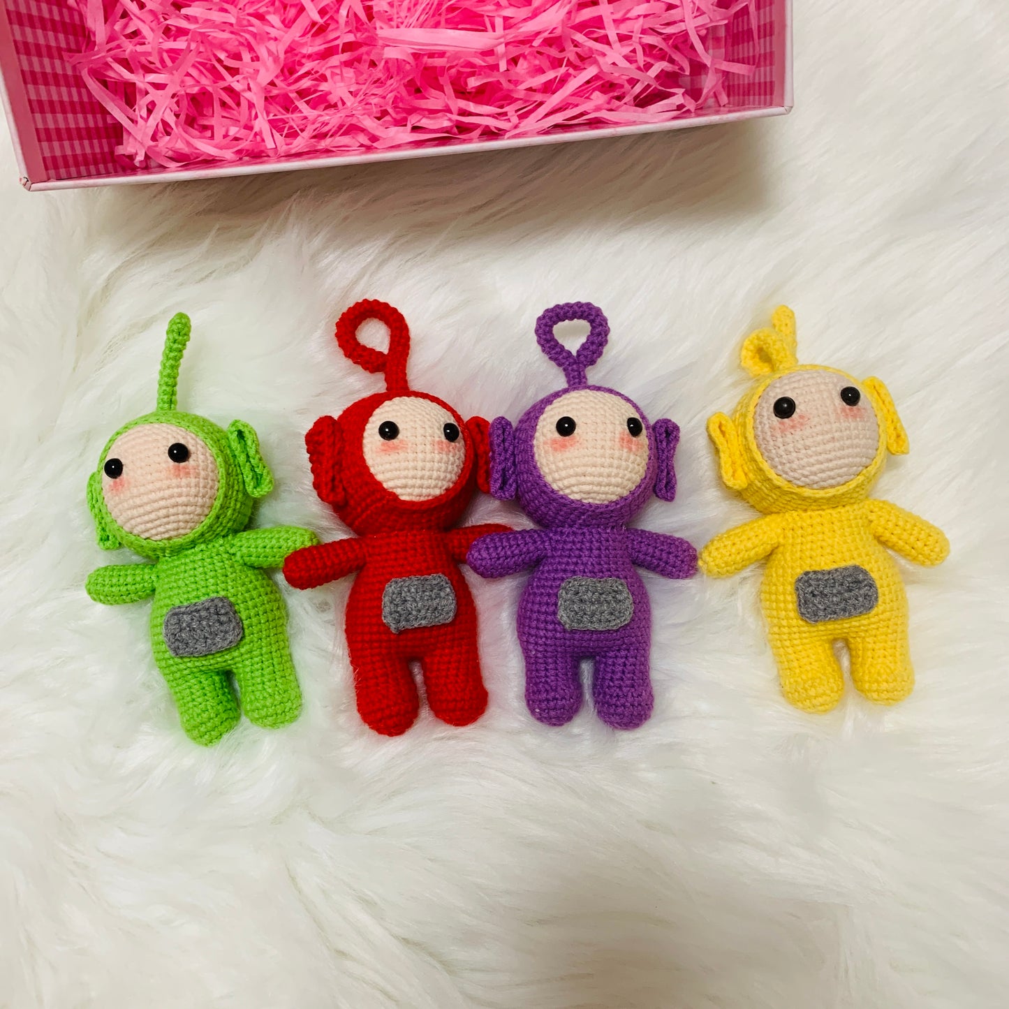 Teletubbies Doll, cute crochet handmade doll, Tinky Winky, Dipsy, Laa Laa, Po, Amigurumi toys