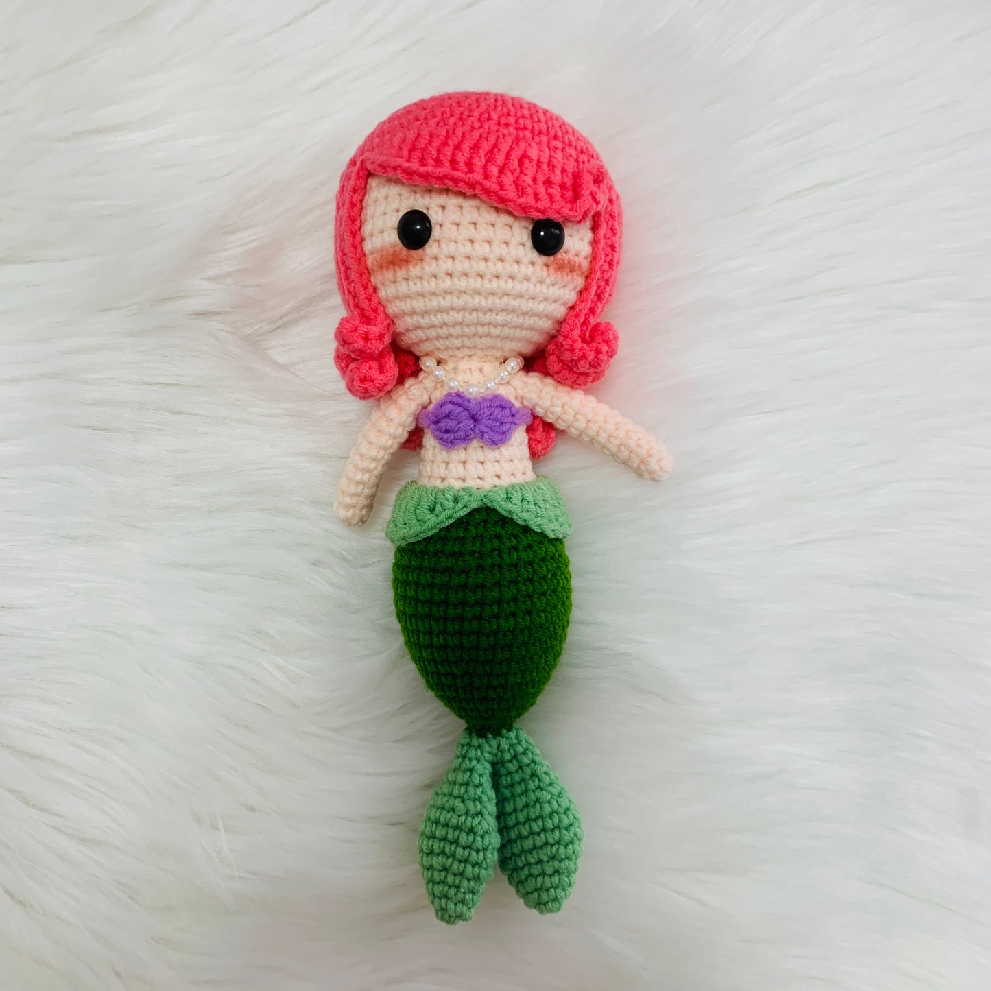 Crochet Princess doll,   Ariel princess, The Little Mermaid, Amigurumi doll, handmade princess cute dolls statement Gift toy for kids