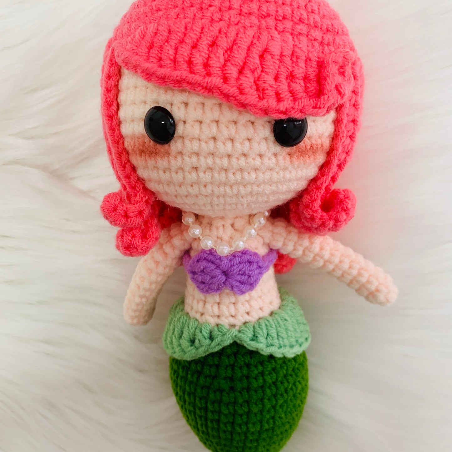 Crochet Princess doll,   Ariel princess, The Little Mermaid, Amigurumi doll, handmade princess cute dolls statement Gift toy for kids