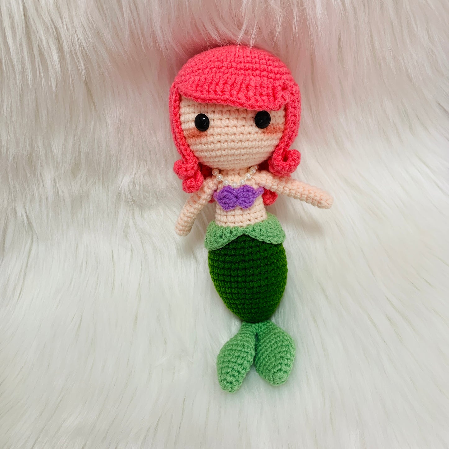 Crochet Princess doll,   Ariel princess, The Little Mermaid, Amigurumi doll, handmade princess cute dolls statement Gift toy for kids