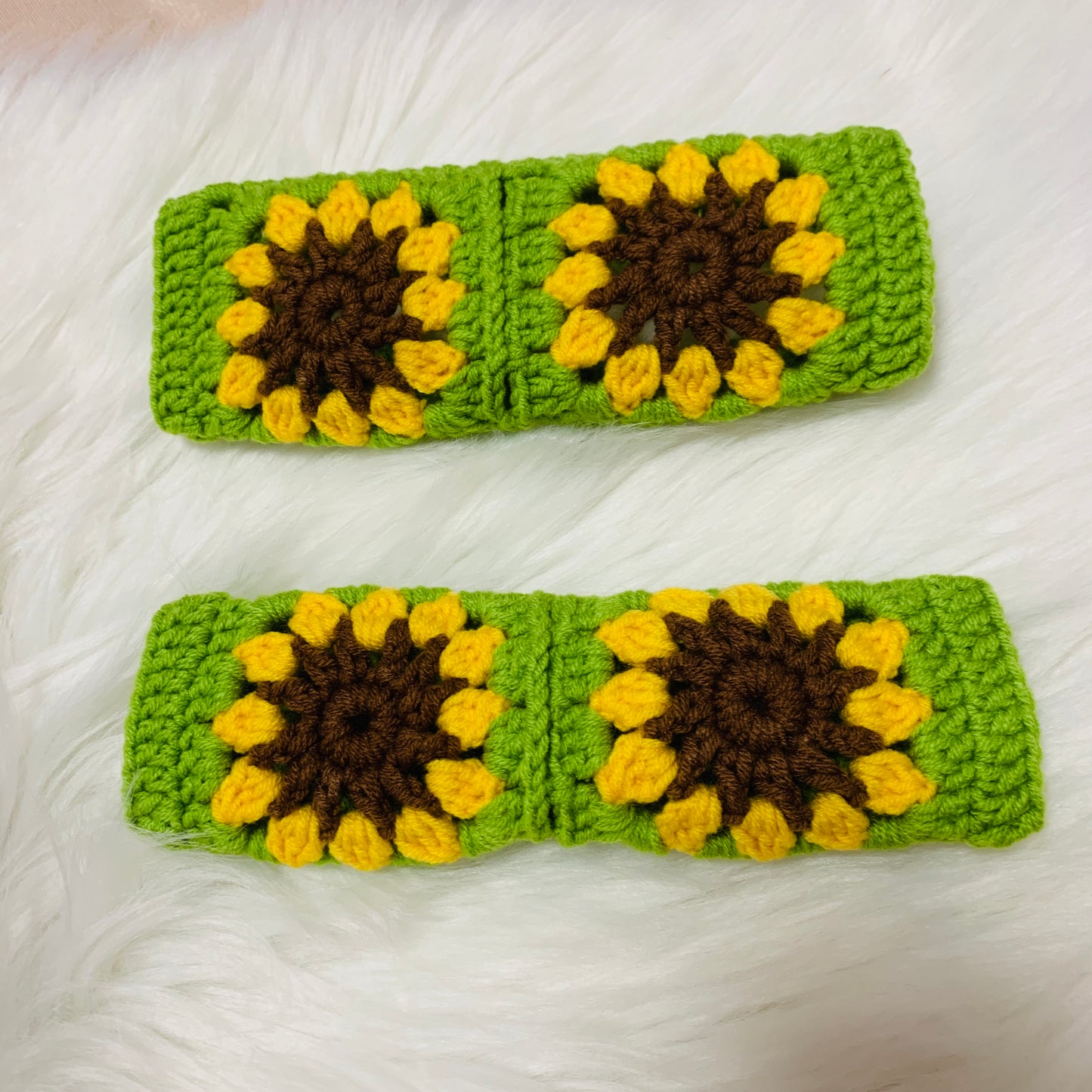 Steering Wheel Cover for women, Crochet Sunflower seat belt Cover, Car Accessories decorations Gift for her