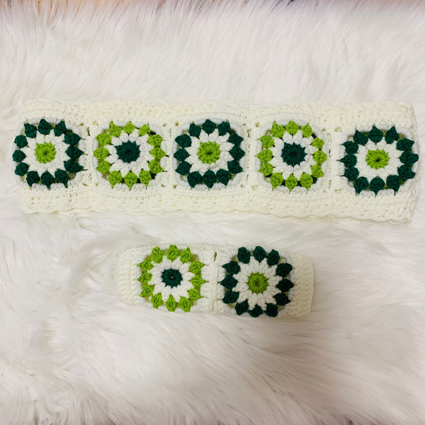 Steering Wheel Cover for women, Crochet flower seat belt Cover, gift for her Car Accessories decorations