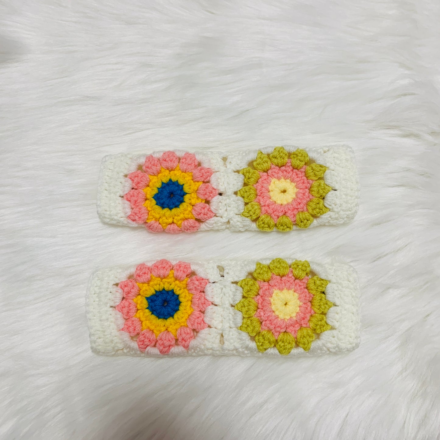 Steering Wheel Cover for women, cute Crochet flower seat belt Cover, Car Accessories decorations Gift for her