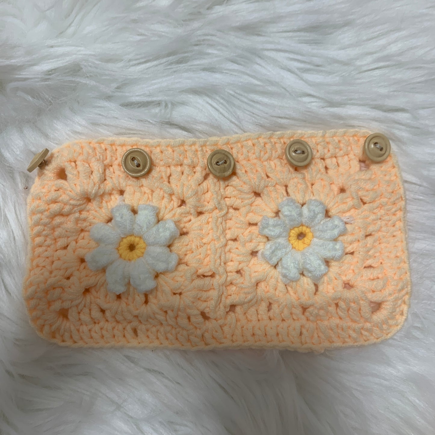 Steering Wheel Cover for women, Crochet cute daisy flower seat belt Cover, Handmade kawaii Car interior Accessories decorations