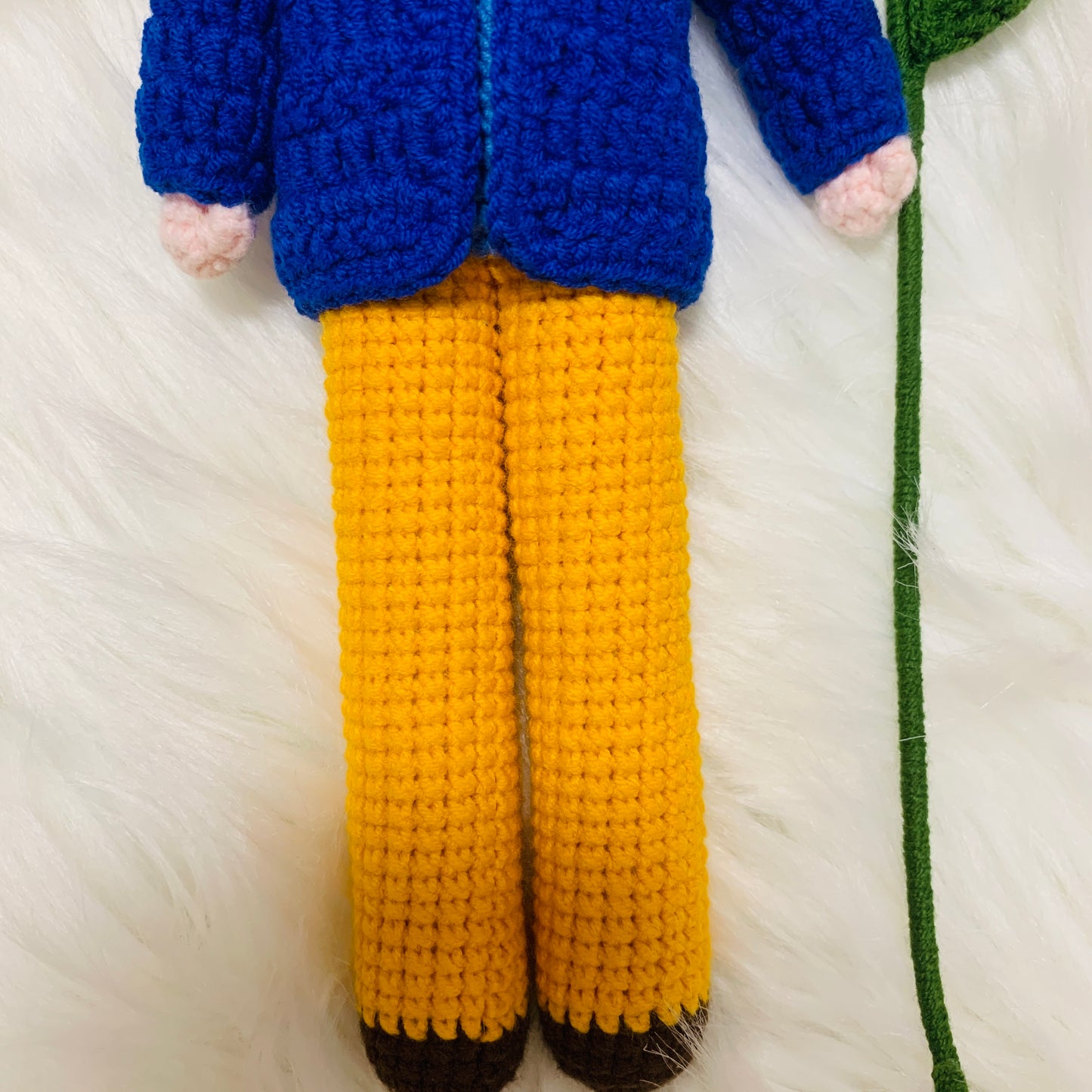 Vincent Inspired crochet Van Gogh amigurumi doll sunflower Gift handmade flower