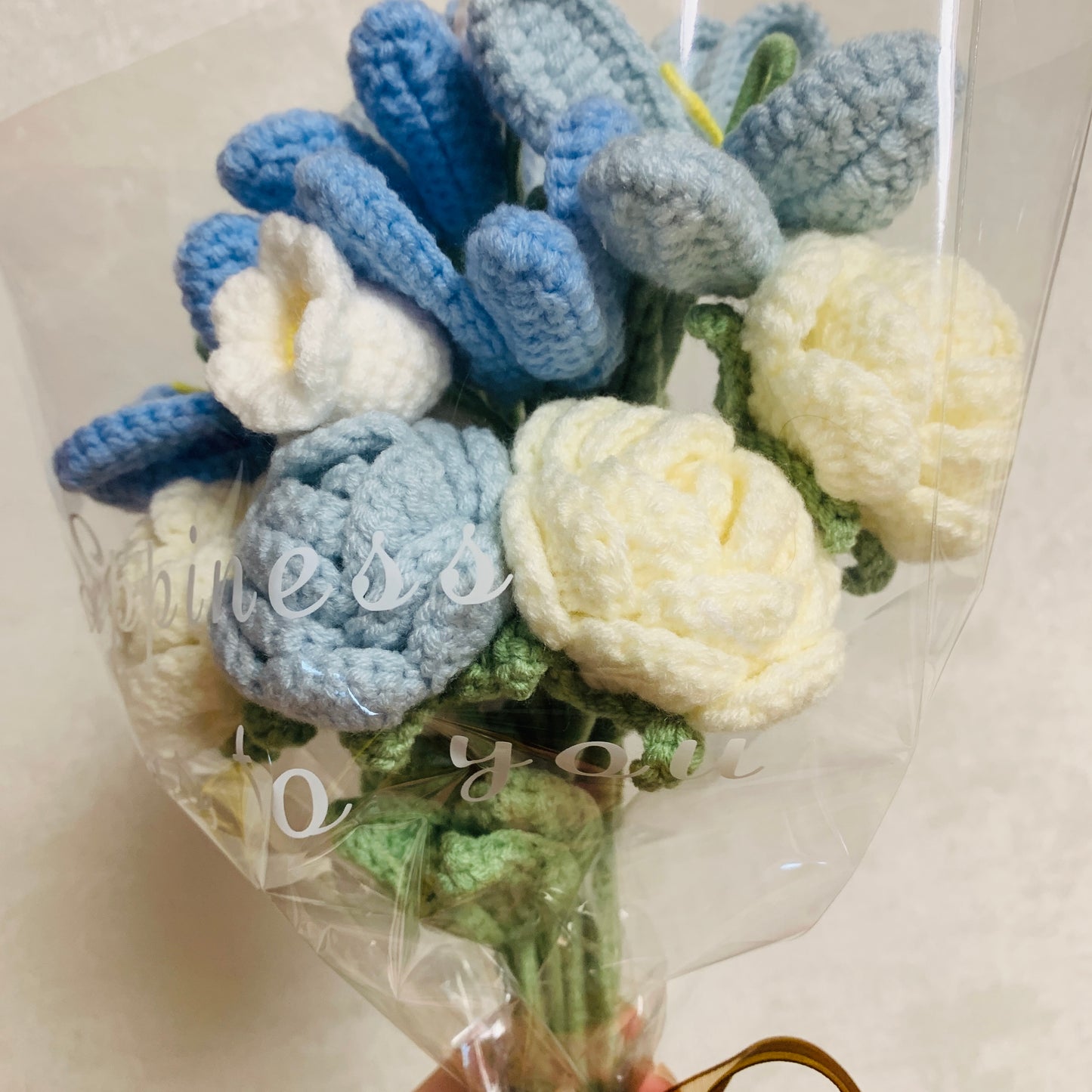 Crochet flowers tulip flower Calla Lily rose Daisy Lily of the valley ornaments cute A bunch of flower Anniversary bouquet Gift for her