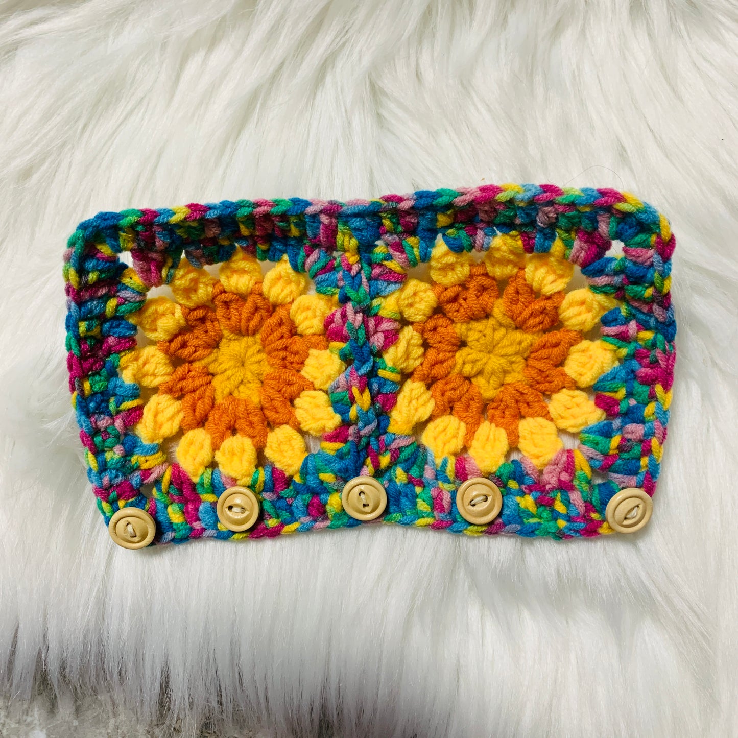 Steering Wheel Cover for women, Crochet cute sunflower seat belt Cover, Car Accessories decorations