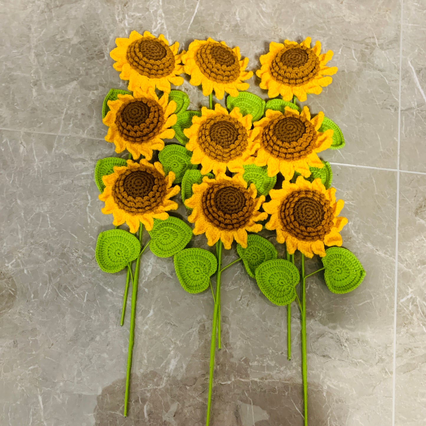 Crochet Sunflower a bunch of flowers for girlfriends/mothers/lovers/friends artifact handicraft housewarming gift